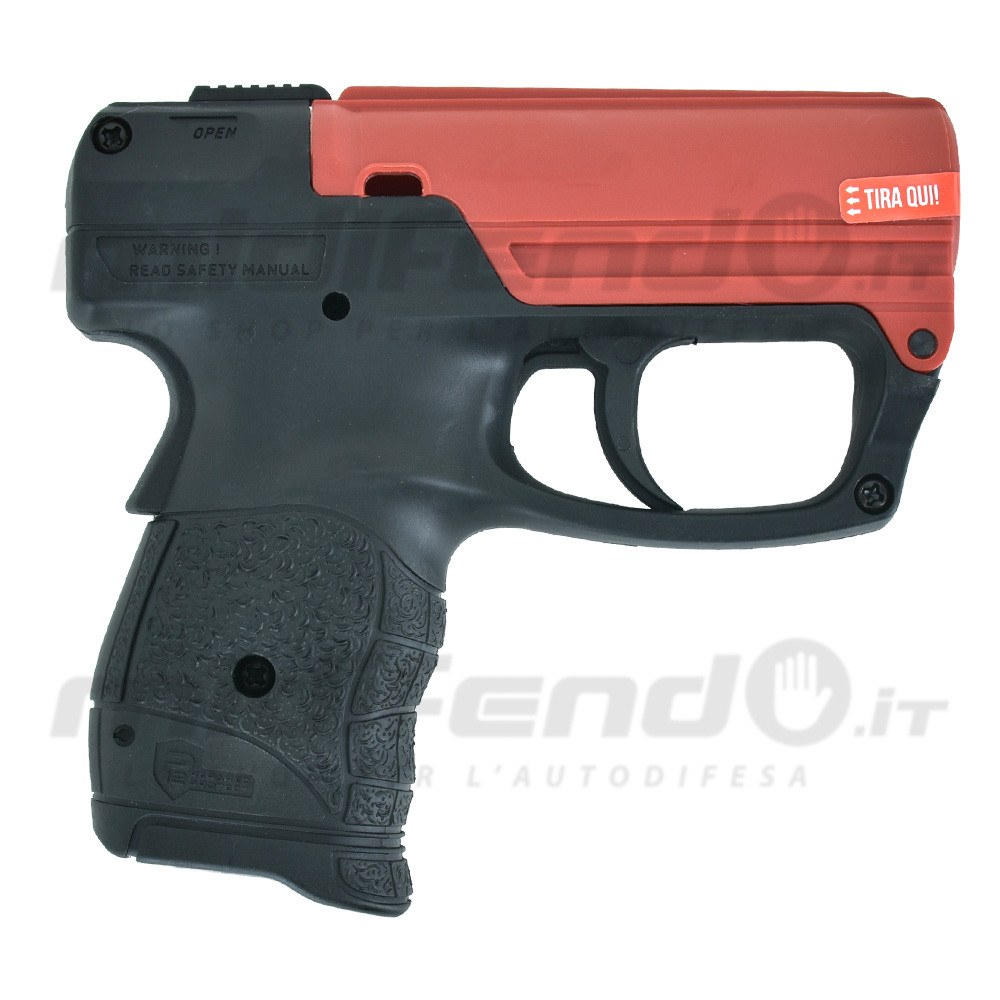 Pistola spray al peperoncino Umarex Walther PGS nera e rossa per autodifesa, compatta e ricaricabile 11ml